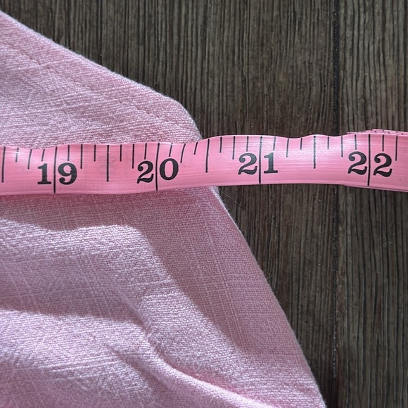 Bibi Color Block Gathered Front Slub Jumpsuit Pink and White - Picture 7 of 7